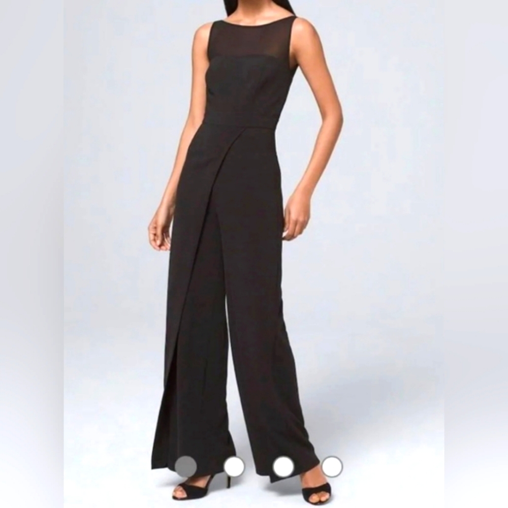 Black Sleeveless Wide-Leg Jumpsuit